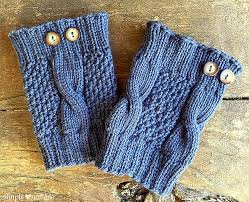 I found these beautiful coot cuffs knitting pattern on pinterest. Knitting Patterns Galore Simple Cable Boot Cuffs