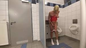 Horny in Public Toilett 1: German Shemale Masturbation Masturbation Porn by  FapHouse