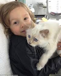 Karl Lagerfeld and godsons, 5 and 9, club in St Tropez