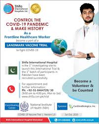 Because every location handles appointments differently, you will need to schedule your appointment directly with the location you choose. Covid 19 Vaccine Trial Shifa International Hospital