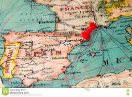 Utiliza el mapa de barcelona con puntos de interés para conocer antes de viajar todos los sitios turísticos de barcelona españa. Barcelona Espana Fijo En El Mapa Del Vintage De Europa Imagen De Archivo Imagen De Acercamiento Atlas 78864923