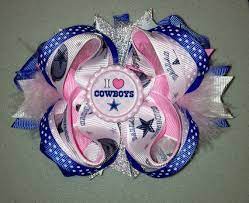 Dallas Cowboys Hair Bow 5 Pink And Navy Dallas Cowboy Marabou Hairbow On Etsy 8 00 Girls Bows Bows Girl Hair Bows
