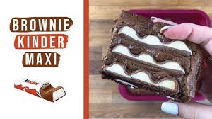 Recette Brownie Kinder Maxi Youtube Brownie Brownie Chocolat Recette