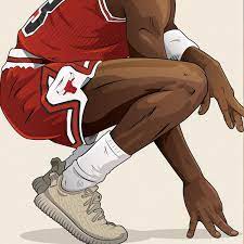 Michael Jordan X Yeezy Illustration Sfondi Per Iphone Sfondi Iphone Immagini