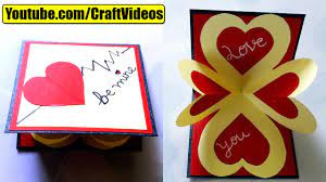 Let the special one know he or she is the one who has strummed the strings of your heart with our love cards. How To Make Pop Up Card I Love You Valentine S Day Card Valentine S Day Card For Boyfriend Youtube