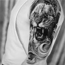 Best Black And Grey Tattoo Designs 103 Best Black And Grey Tattoos In 2020 Cool And Unique Designs Lion Shoulder Tattoo Grey Tattoo Black And Grey Tattoos For Men