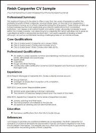 These samples cover all kinds of situations, including: Finish Carpenter Sample Resume Examples Job Objective For Supply Hudsonradc