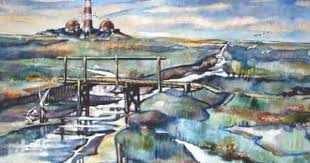 Gerhard Rubow Der Leuchtturm Ol Lwd Kunst Ideen Leuchtturm Landschaftsbilder