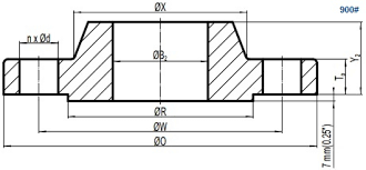 Asme B16 5 Class 900 Flange