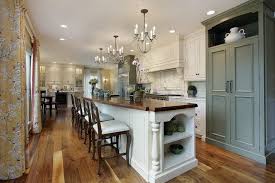 White and gray kitchen features white shaker cabinets paired with white quartz countertops and a heather gray subway tile backsplash. 80 Farmhouse Kitchen Ideas Photos Home Stratosphere