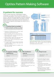 Optitex Pattern Making Software Brochure
