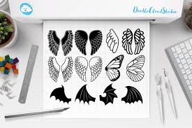 Download Angel Wings Svg Bat Wings Monarch Butterfly Wing Svg Files For Silhouette Cameo And Cricut Wings Clipart Png Included 97865 Cut Files Design Bundles 3D SVG Files Ideas | SVG, Paper Crafts, SVG File