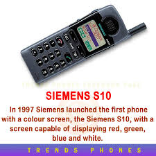 Trends Phones - SIEMENS S10🔥 In 1997 ...