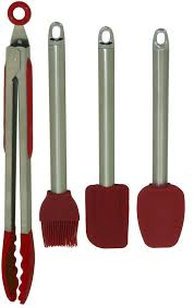 Mimo Style Homegoods Heavy Gauge 4 Piece Utensil Set Utensil Set Utensil Silicon Utensils