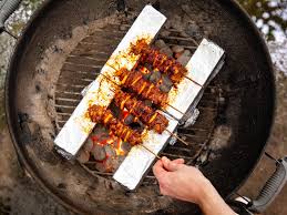 The heat can damage your home's exterior, especially vinyl siding. How To Set Up Your Grill For Better Skewers Kebabs And Yakitori