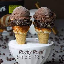 Rocky Road Cones Receita Casquinha De Sorvete Casquinha Sorvete