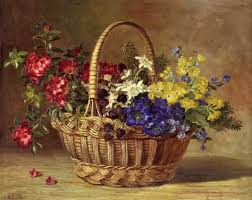 In this painting demo, i show you an easy and step by step method to paint a beautiful basket of flowers using filbert brush number 8. 120 Best Still Life Flowers In A Basket Ideas Still Life Flowers Flowers Still Life