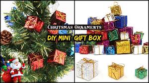 We did just santa gifts before breakfast, then waited until the grownups had finished eating/cleaned up to start on the wrapped items. Christmas Ornaments Mini Gift Boxes With Paper Christmas Tree Decoration Christmas Decor Youtube