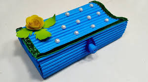 How To Make Pencil And Pen Case From Paper Diy Pencil Case Pen Case In 2020 Diy Pencil Case Diy Pencil Pencil Case