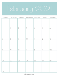 Cute Free Printable February 2021 Calendar Saturdaygift In 2020 2021 Calendar February Calendar Calendar Printables