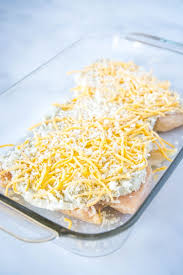 Line a baking sheet with parchment paper and set aside. Ranch Cheddar Chicken