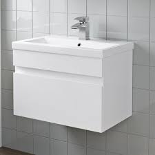 600mm Bathroom Basin Sink Vanity Unit Wall Hung Cabinet Gloss White Fngvdrb6wh2 Bathroom Vanity Units Wall Hung Vanity Basin Vanity Unit