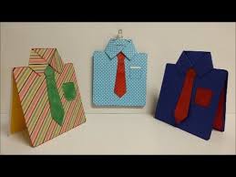 A shirt and tie are traditional gifts for dad—a card to match is something new. Fathers Day Cards Youtube Father