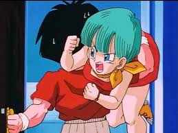 Krillin Cargando A Bulma Dragon Ball Super Manga Dragon Ball Z Vegeta And Bulma