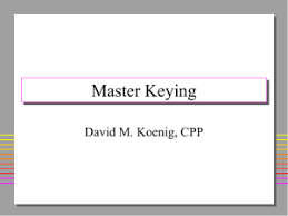 Master Key System Design Guide