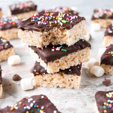 Chocolate Dipped Rice Krispies Treats Video Recipe Chocolate Rice Krispie Treats Chocolate Rice Crispy Treats Recipe Original Chocolate Rice Crispy Treats