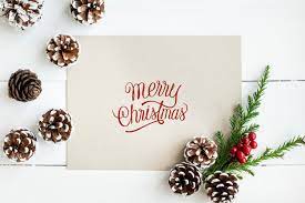 Download Free Psd Merry Christmas Greeting Card Mockup