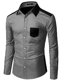 Men S Long Sleeve Color Block Dress Shirt Doublju Doublju Mensfashion Menswear Mens Dressing Styles Casual African Men Fashion Mens Designer Shirts