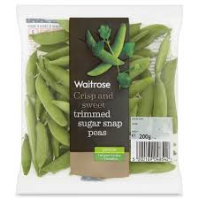 Sugar snap peas are similar to snow peas. Waitrose Trimmed Sugar Snap Peas Waitrose Partners
