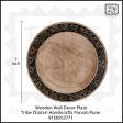 Wooden Warli design Hand painted Handmade Plate