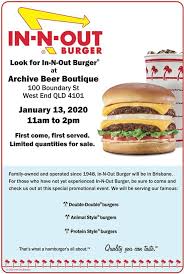 Covered in their signature sauce). In N Out Burger Is Popping Up In Brisbane Today Concrete Playground