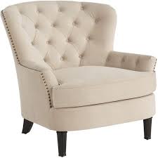 Pier 1 Imports Eliza Cream Upholstered Armchair 480 Liked On Polyvore Featuring Home Furniture Chairs Upholstered Arm Chair Tufted Arm Chair Beige Chair