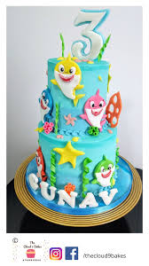Baby Shark Theme Cake Personalisierte Kuchen Kuchen Ideen Themenbezogene Torten