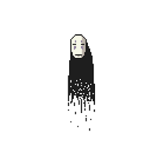 Beautician touch and draw correction lines on woman face. Noface Spiritedaway Anime Sticker By Indigobuckk