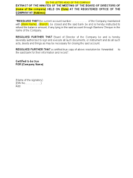 Below is a written example of a bank account closing letter: Board Resolution For Closure Of Bankccount
