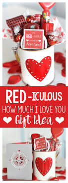 Our huge selection of personalized gifts are ideal for any couple celebrating their relationship this year. Cute Valentine S Day Gift Idea Red Iculous Basket