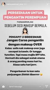 Bagi pengantin lelaki & perempuan: Mua Ini Dedah 10 Benda Pengantin Perlu Buat Sebelum Mekap Bridesmaid Jangan Over Ya Hijabista