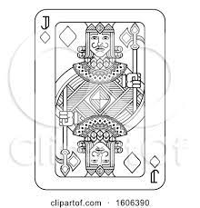 Learn colors, their names and relations with basic teaching materials such as color wheels and flash cards. Clipart Of A Black And White Joker Playing Card Royalty Free Vector Illustration By Atstockillustration 1606395