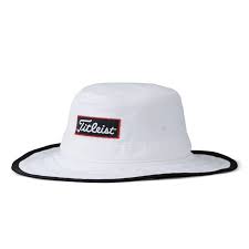 Titleist Aussie Bucket Cap Hat White Pelicangolfcenter Com Golf Visor Aussie Hat Visors