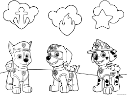 The main characters are rescue puppies and their leader ryder. Free Paw Patrol Coloring Pages Happiness Is Homemade