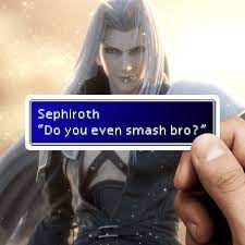 Final Fantasy 7 Sticker Sephiroth Do You Even Smash Bro Dialogue Box Nintendo Super Smash Bros Super Smash Bros Super Smash Brothers