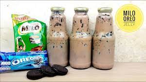 Milo Oreo Jelly Drink How To Make Jelly Drink Summer Business Youtube Coffee Jelly Recipe Filipino Food Drinks Dessert Jelly Recipes