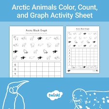 Use This Arctic Animal Themed Block Graph Activity Sheet To