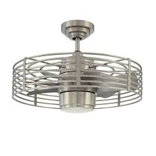 Designers Choice Collection Enclave 23 In Satin Nickel Ceiling Fan Ac17723 Sn Ceiling Fan Contemporary Ceiling Fans Ceiling Fan With Remote