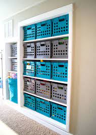 Hallway Toy Storage Makeover Diy Toy Storage Plastic Crate Shelves Crate Shelves