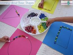 Basic Shapes Work Station Or Centre Activity Shapes Preschool Shapes Kindergarten Learning Shapes
